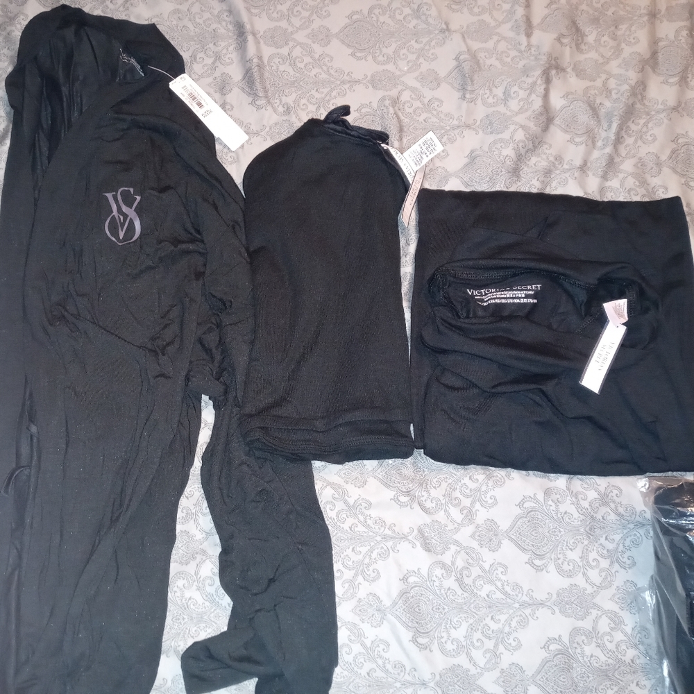 Victoria secret 3pc modal robe tank sleep pant